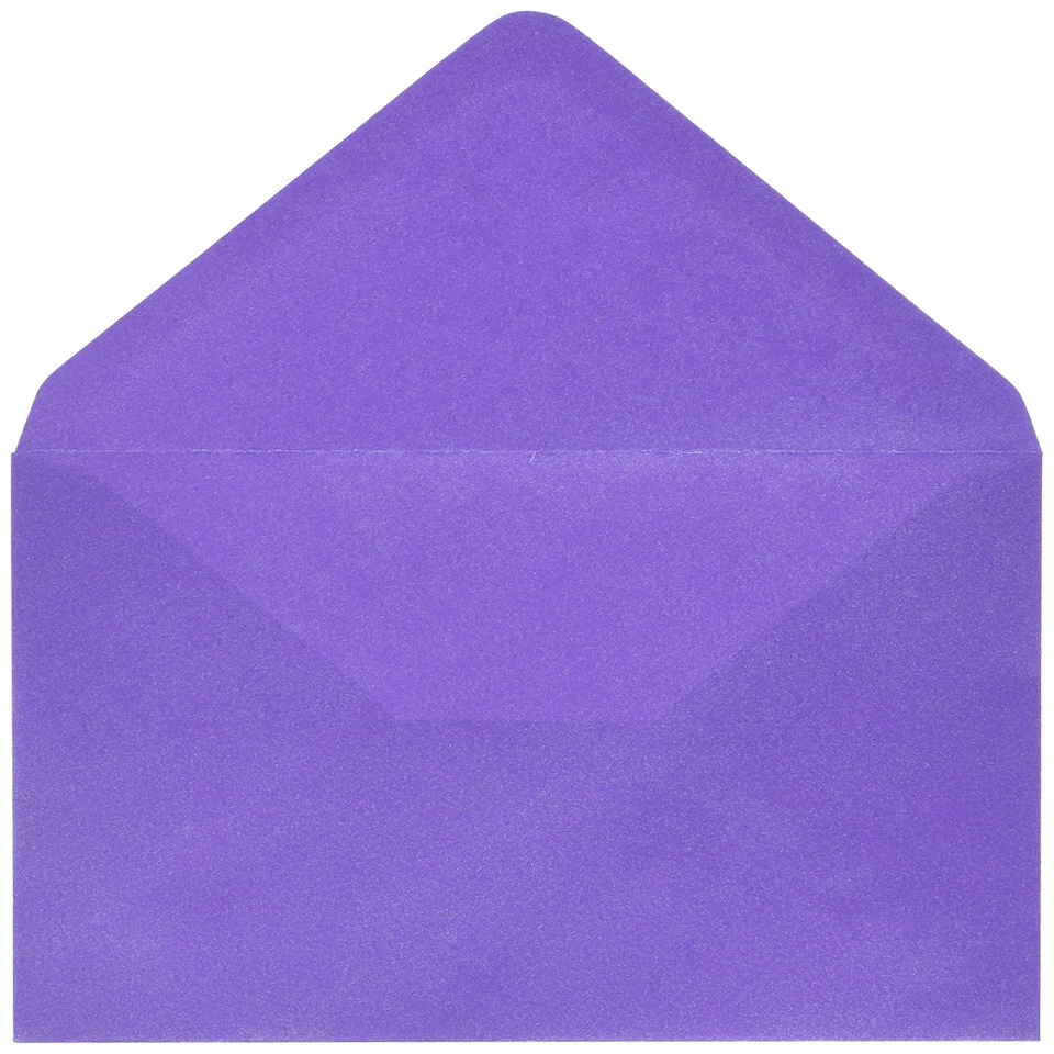 PEARLISED C6 ENVELOPE PLUM PK5 - West - CE1494P5 N/A | C6