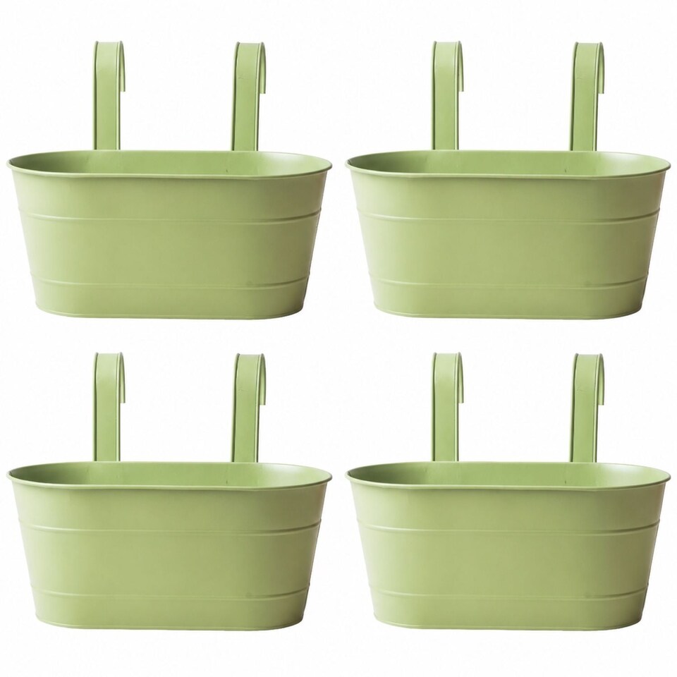FabFinds Over Fence Planter Spring Green 26.5cm 4 Pack