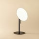 image 2 of Cosmic Magnifying Mirror with Dimmable LED Light for Bathroom, Matt Finish Black