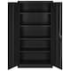 image 5 of Filing Cabinet Set of 2 - 5 height-adjustable shelves, lockable doors Black
