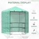 image 3 of Outsunny 196 x 215CM Walk In Greenhouse 3-Tier Garden Hexagon Grow Flower Plants