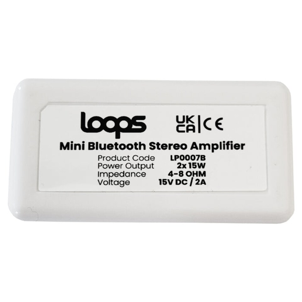 image 1 of Wireless Bluetooth Amplifier & 2x 60W Wall Mounted Speaker Kit HiFi Amp System