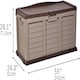 image 6 of 440L Garden Cushion Storage Box / Chest Sit on Lid | Brown | Brown