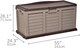 image 6 of 440L Garden Cushion Storage Box / Chest Sit on Lid | Brown | Brown