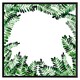 image 2 of Green botanical leaves (Picture Frame) Brown | Oak | S
