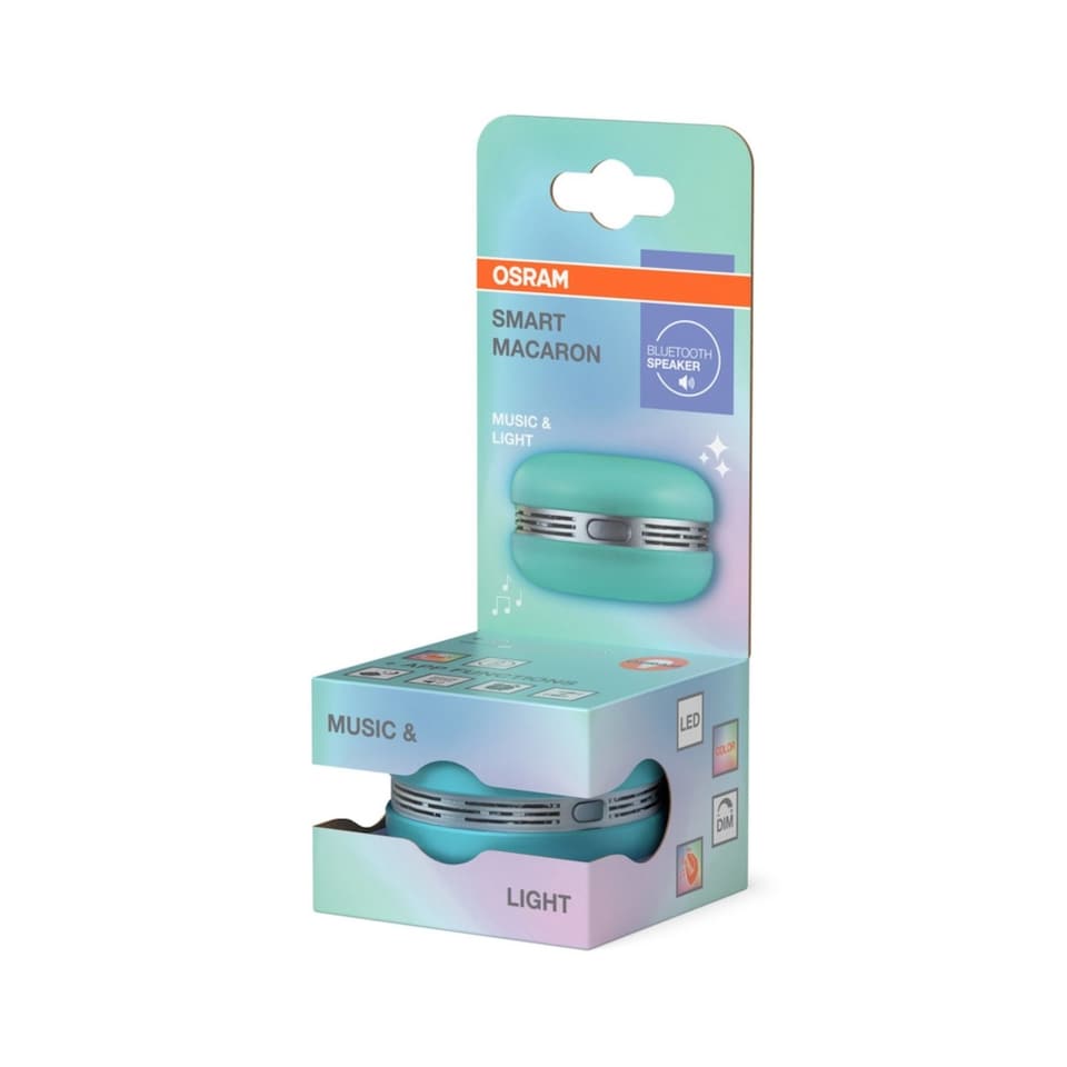 image 1 of Osram Smart+ Macaron Bluetooth Rechargeable Portable Audio Speaker Blue