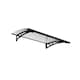 image 1 of Patio Cover Altair Door Awning Canopy 1500 Clear - Acrylic - L150.5 x W91.5 x H17.5 cm - Grey Grey