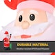 image 3 of HOMCOM 7.5ft Inflatable Christmas Santa Claus with LED Air Blown Xmas Décor Holiday Outdoor Yard Decoration