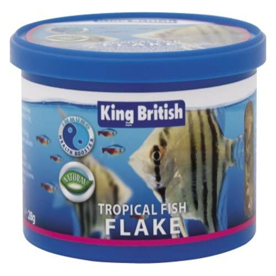 image 1 of King British Tropical Fish Food Flakes 200g