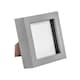 image 1 of Nicola Spring 4 x 4" Photo Frame - Grey - 3D Photo Frame Picture Frame Box Portrait Display Case (12.5 x 12.5cm)