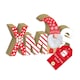 image 2 of Xmas Gonk Wooden Christmas Table Sign Decoration 23cm