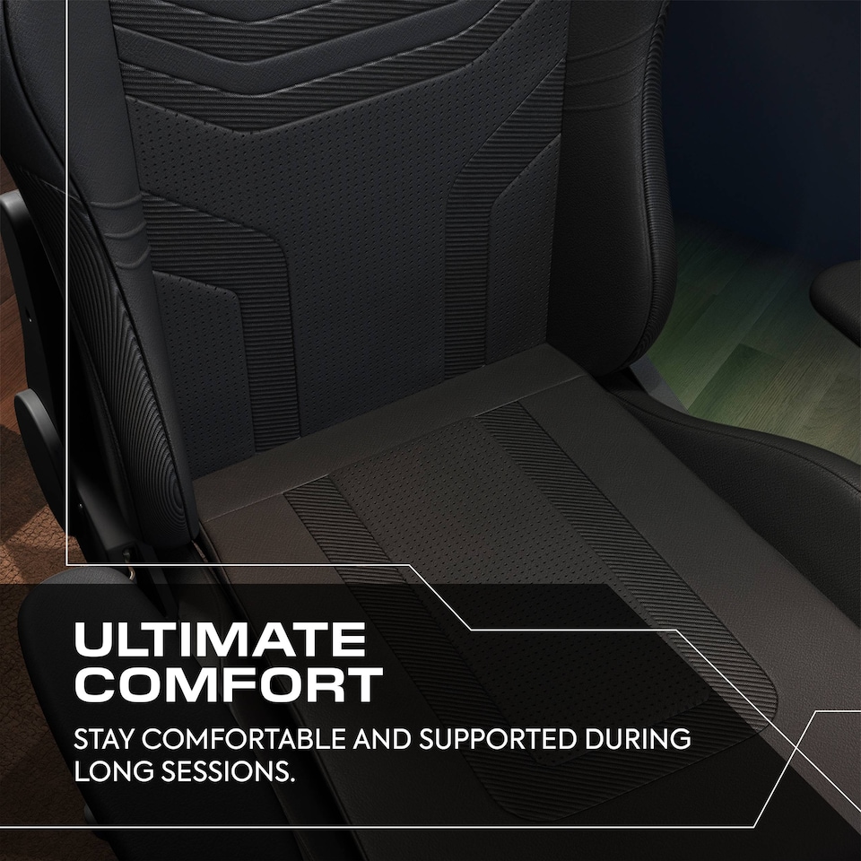 image 1 of Agility Compact Ergonomic PC Gaming Chair for Juniors - Carbon Black