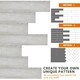 image 4 of NOVECRAFTO Self Adhesive Vinyl Floor Plank – Peel & Stick 36x5.98 in – Light Grey Ash Breeze – Wood Effect – Waterproof DIY Flooring – Easy to Install Grey | 2.78 sqm