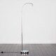 image 4 of ValueLights Modern Designer Style Polished Chrome Curved Stem Floor Lamp Base | Chrome