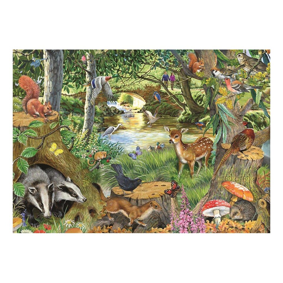 image 1 of Riverside Glade BIG 500 Piece Jigsaw Puzzle
