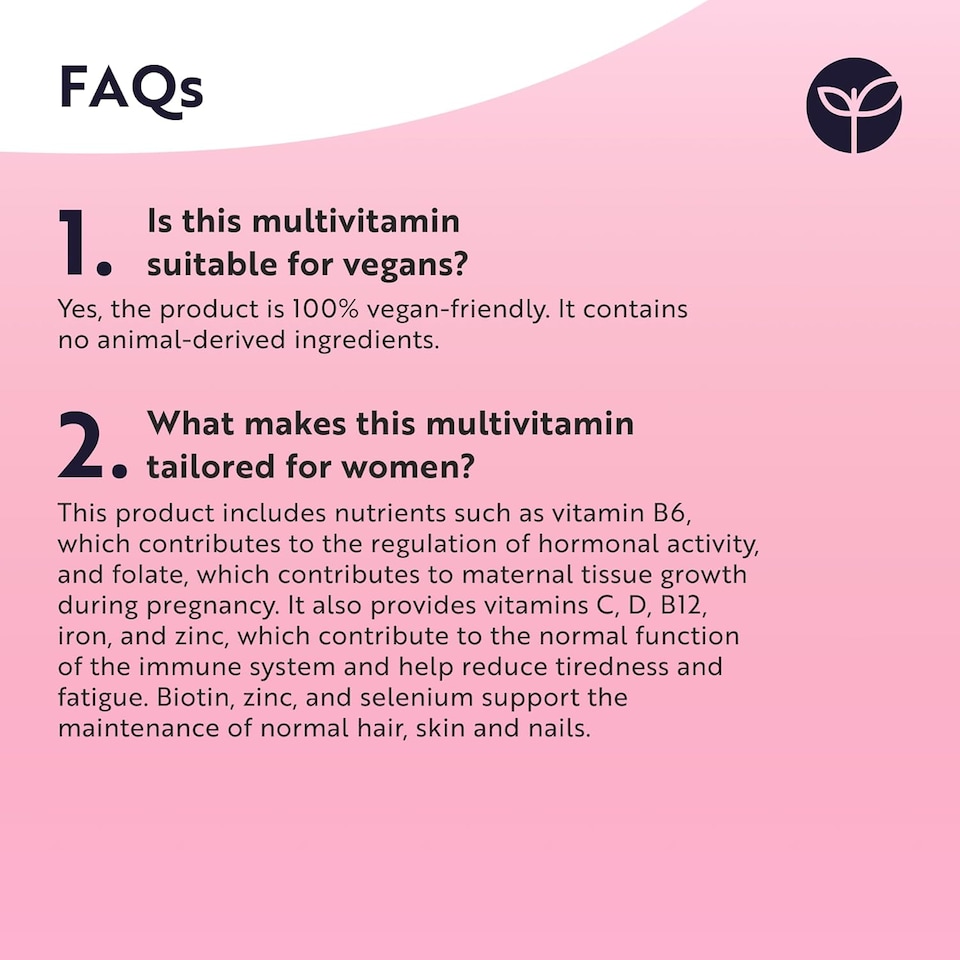 image 1 of Nutravita Women's Multivitamins and Minerals - 24 Essential Active Vitamins and Minerals with Hyaluronic Acid - Made in The UK - 180 Vegan Tablets