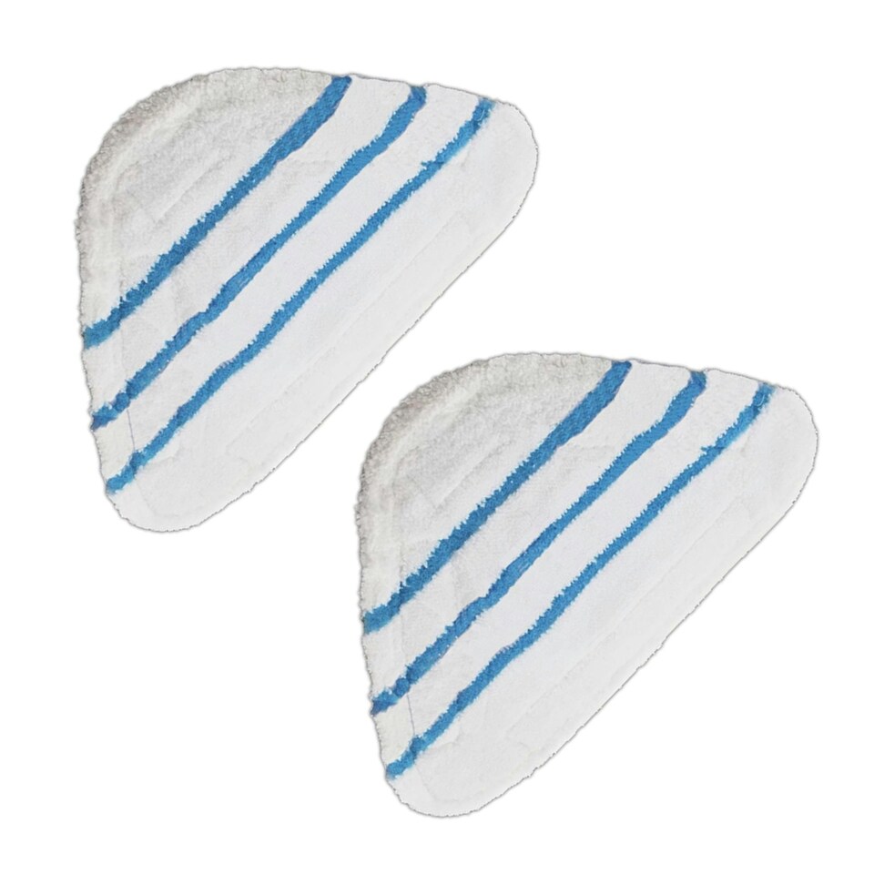 image 1 of SPARES2GO Washable Microfibre Cover Pads for Beldray 5-in-1 9-in-1 Steam Cleaner Mop (Pack of 2)