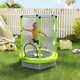 image 2 of AIYAPLAY 4.6FT Kids Trampoline with Safety Enclosure Net | Green | Green