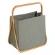 image 4 of Interiors By Premier Bath Storage Basket With Handle, Multiuse Laundry & Cleaning Organizer, Portable Bathroom Hamper For Towels Grey