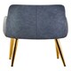 image 3 of Interiors By Premier Dark Grey Angular Dining Chair, Gold Finish Lounge Chair, Luxe Kitchen Chair, Livingroom Chair, Accent Chair Grey