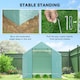 image 6 of Outsunny Tunnel Greenhouse W UV-resistant PE Cover, Wide Door, 2 x 3(m), Green