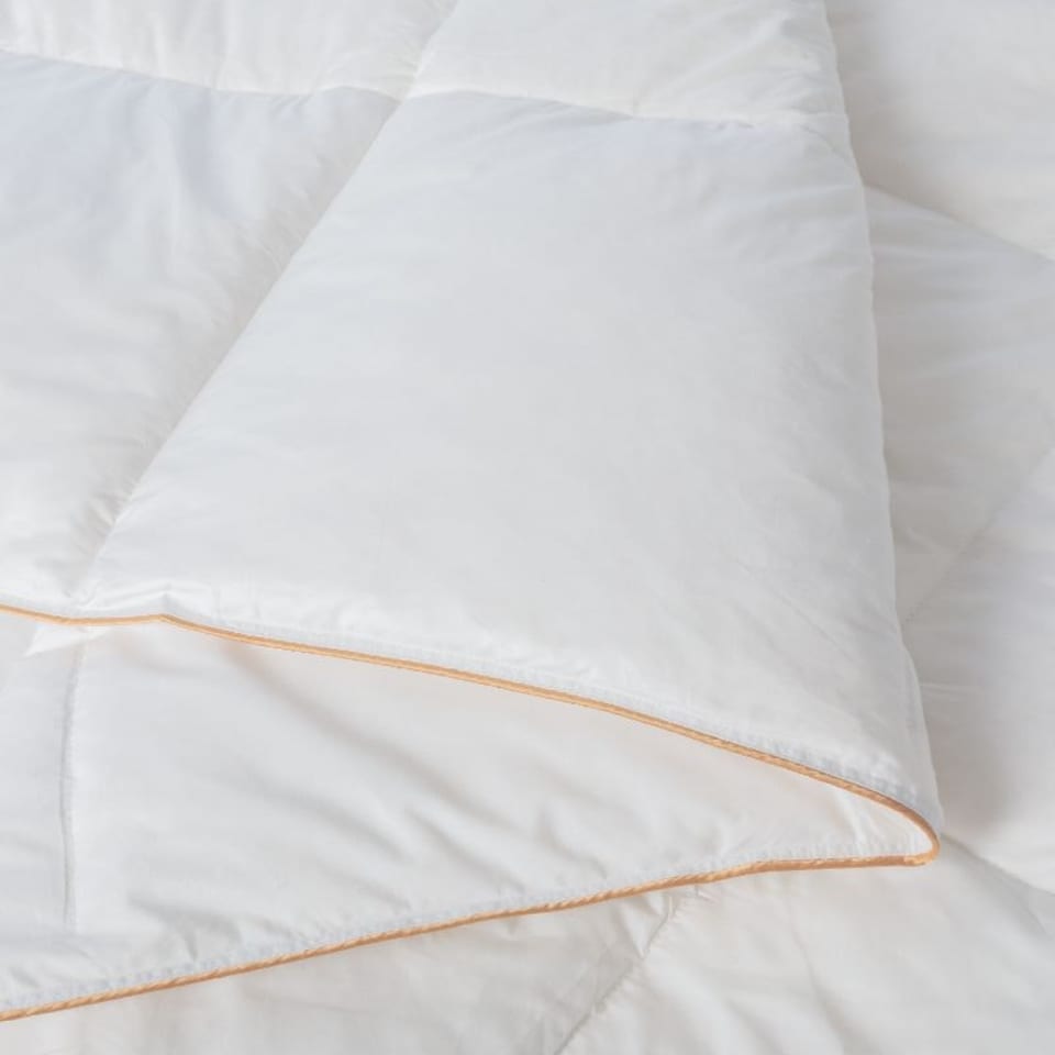 image 1 of Luxury 10.5 Tog Goose Feather And Down Duvet 100% Cotton Cover King | White