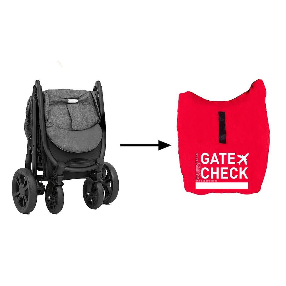 image 1 of Pram Travel Bag Gate Way Check Protector  Standard /Double Prams Universal Size