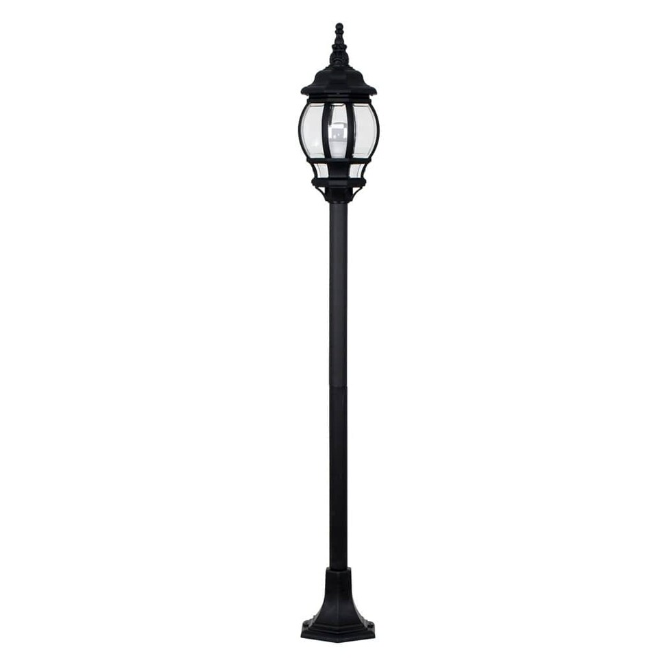 image 1 of ValueLights Black Outdoor Bollard Light with 6W Warm White Bulb | Black