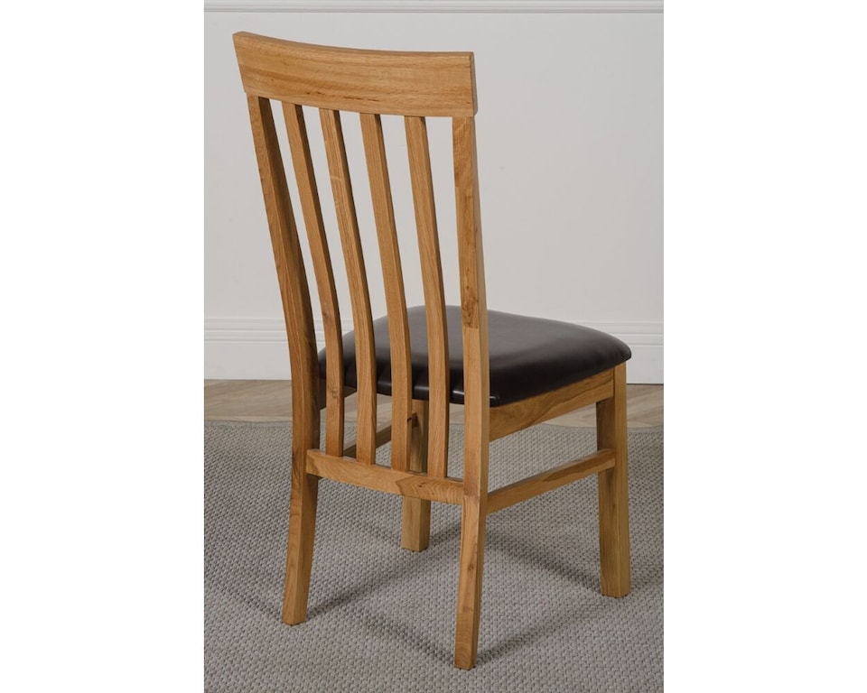 image 1 of Dakota 182 x 92cm Oak Large Dining Table and 6 Harvard Chairs | Brown | Brown