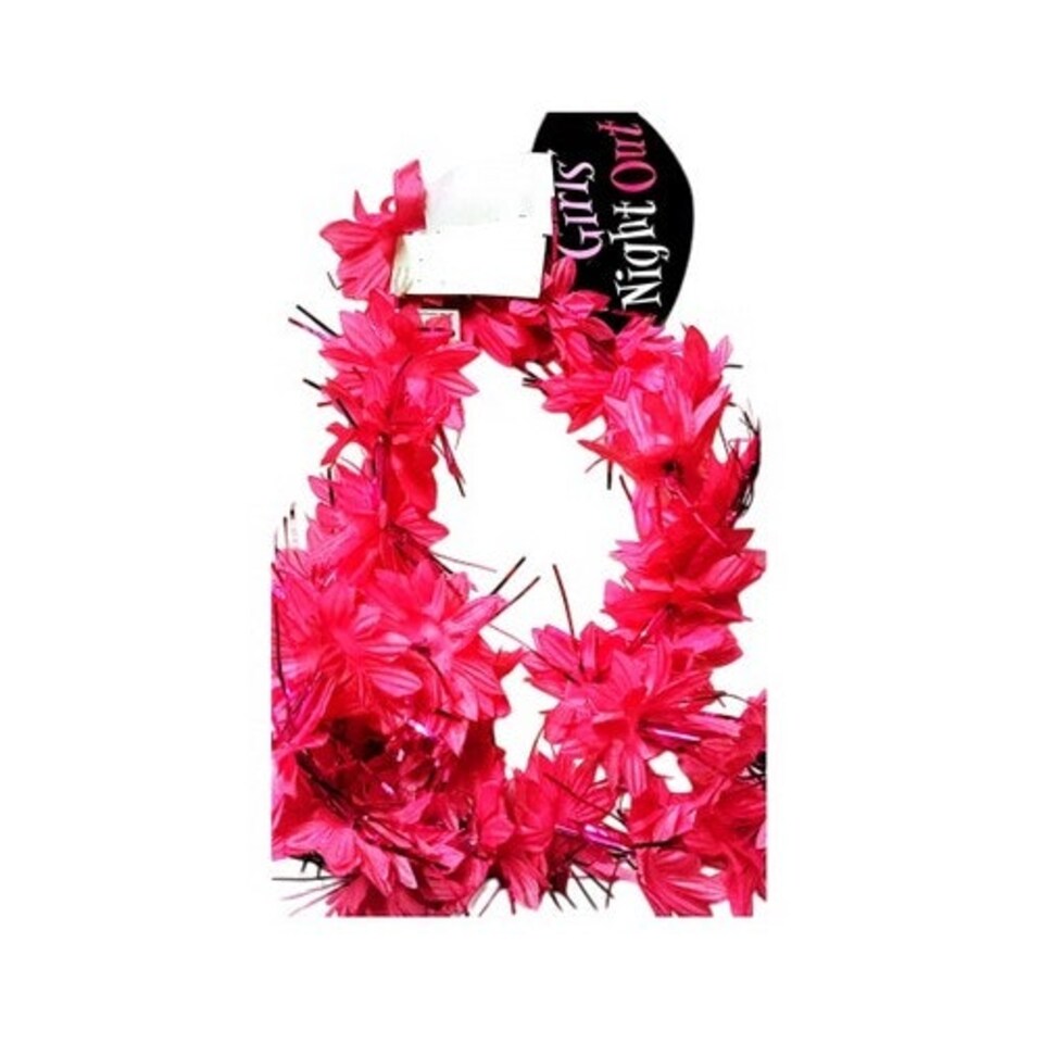 Amscan Flower Hen Night Lei - Pink - One Size