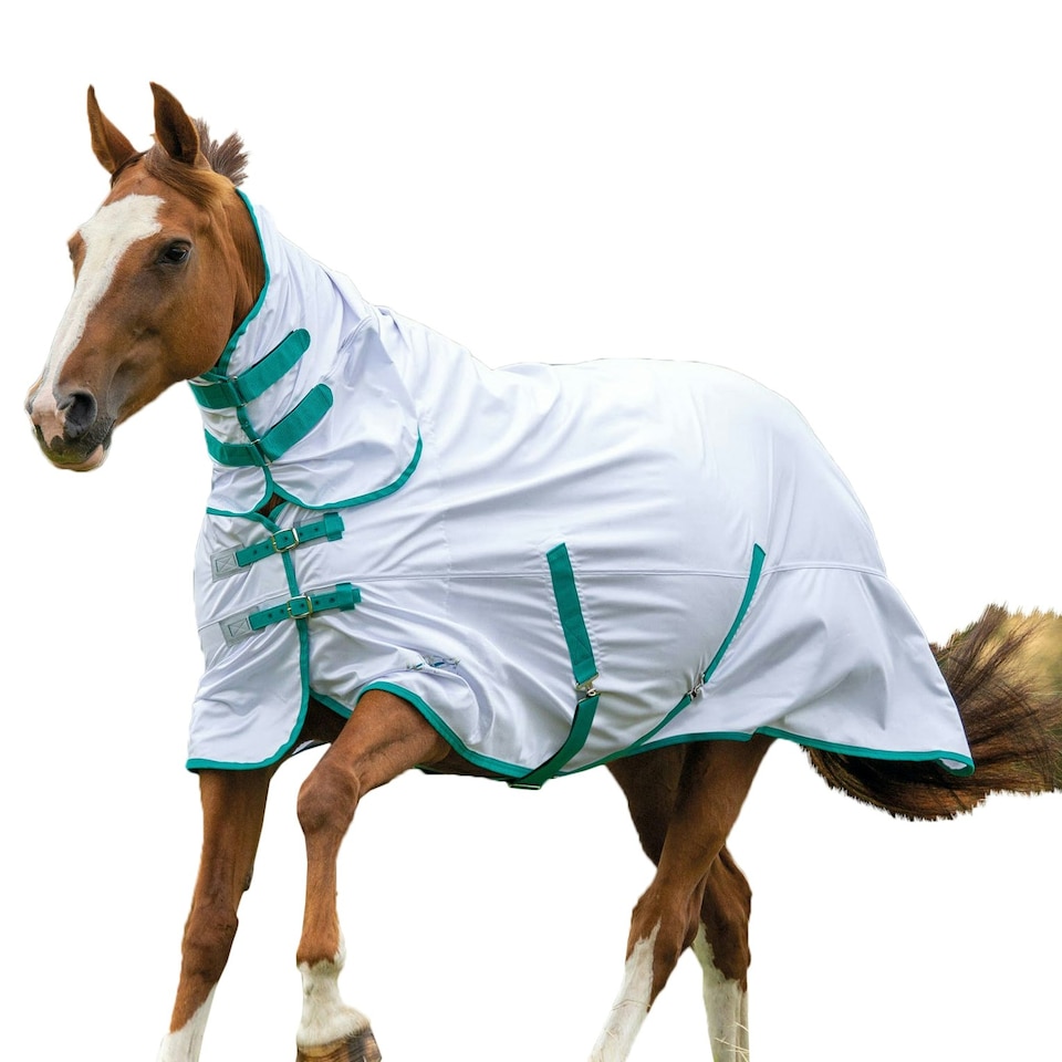 Tempest Original Horse Combo Fly Rug - White - 66in