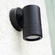 image 3 of ValueLights Black IP44 Rated Outdoor Wall Downlight