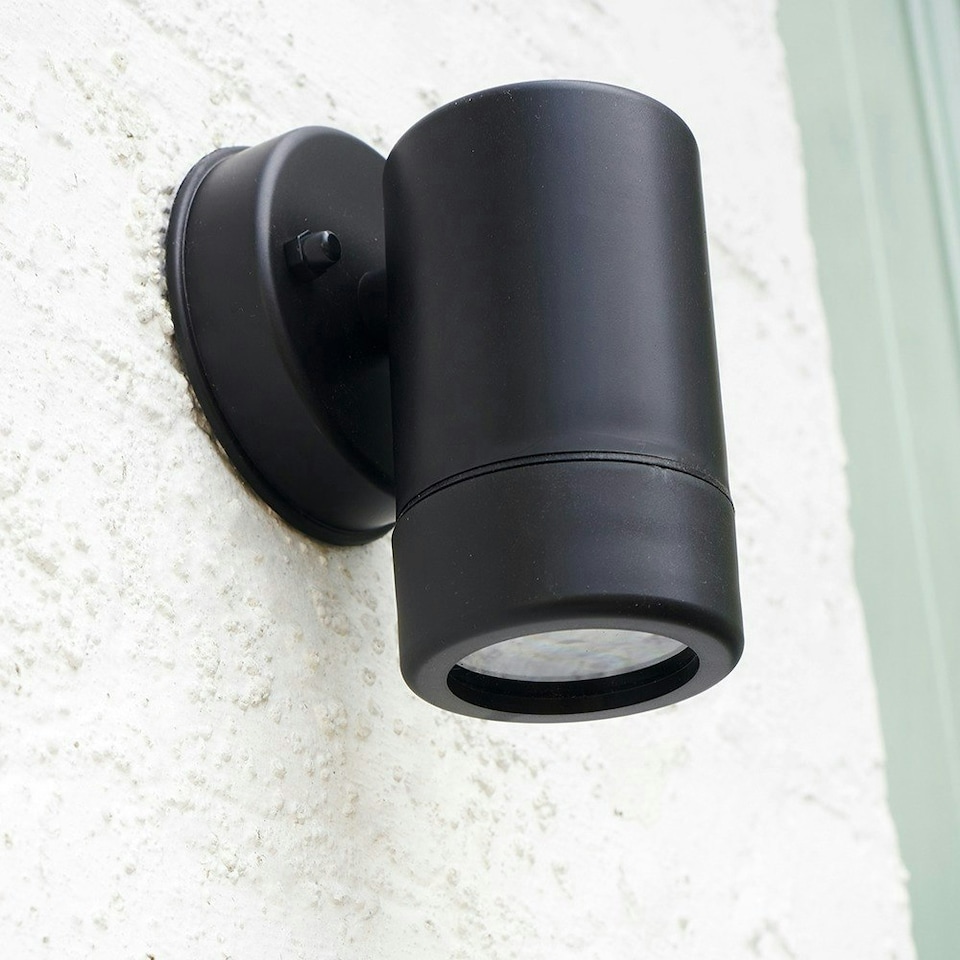 image 1 of ValueLights Black IP44 Rated Outdoor Wall Downlight