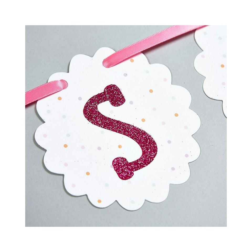 image 1 of Floss & Rock Make Your Own Party Bunting Kit - Petal Fairy | Pink