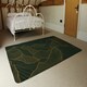 image 3 of Golden mountain line art (Rug) Black | L