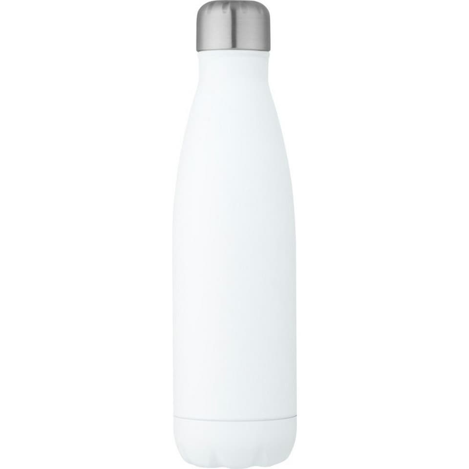 image 1 of Cove Recycled Stainless Steel 500ml Insulated Water Bottle - White - One Size