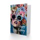 image 2 of Floral Headdress Portrait Sunglasses Woman Her Birthday Card
