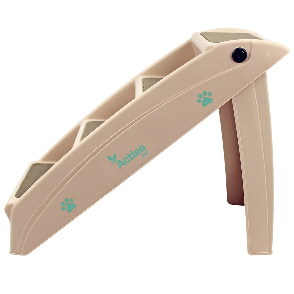 image 1 of Lightweight Folding Pet Stairs Beige