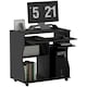 image 6 of HOMCOM Computer Table Study Desk with Sliding Keyboard Tray, Black