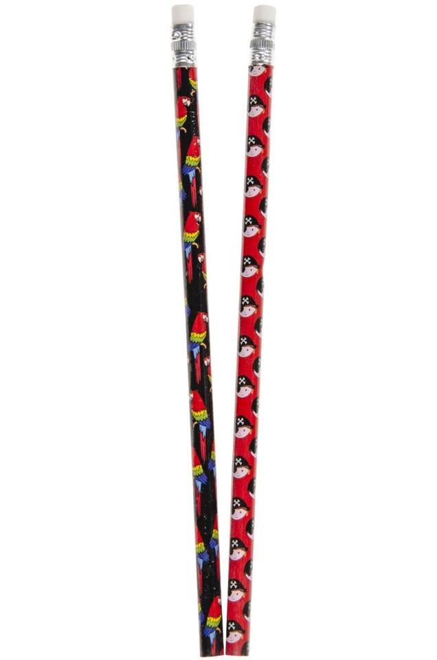 image 1 of Pack of 12 Pirate Design Pencils with Eraser