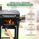 image 4 of House of Home BBQ Smoker Grill Folding Tables, Thermometer, Adjustable Charcoal Pan, Chimney