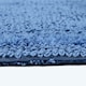 image 5 of Homescapes Luxury Reversible Semi Circle Bath Mat - Cobalt Blue Blue