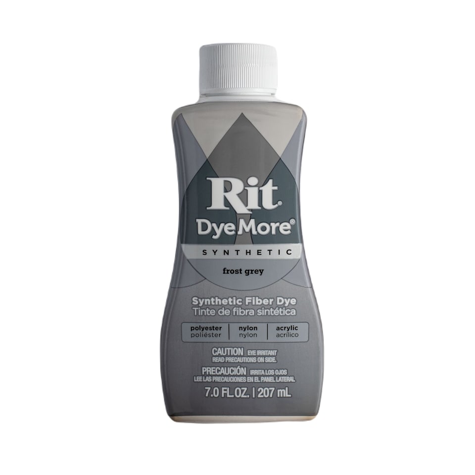image 1 of Rit DyeMore Liquid Colour Dye for Synthetic, Polyester, Nylon and Acrylic 7oz | Grey | Frost Grey