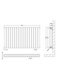image 8 of Balterley Embrace Horizontal Double Panel Radiator | Grey | Anthracite | 1