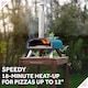 image 7 of George Foreman 12inch Teal Wood Pellet Pizza Oven with Paddle & Carry bag GFWPPO1BLPC