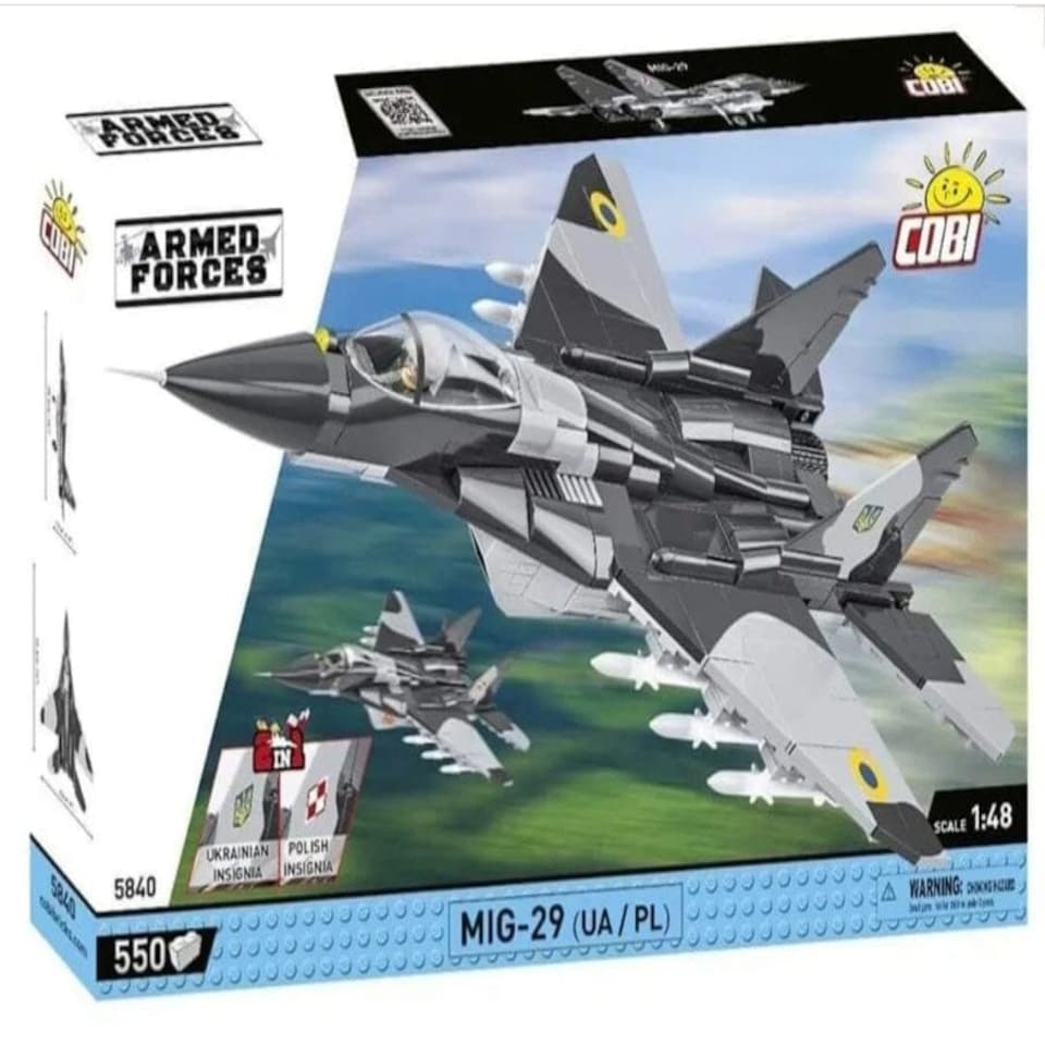 image 1 of MIG 29 brick plane model - COBI 5840 - 590 bricks