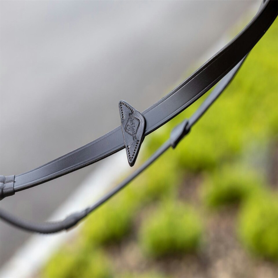 image 1 of LeMieux Rubber Reins Silver | Pony