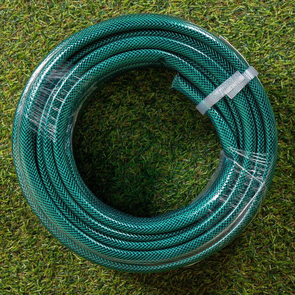 image 1 of 30m Reinforced Garden Hose Pipe / Hosepipe in Green