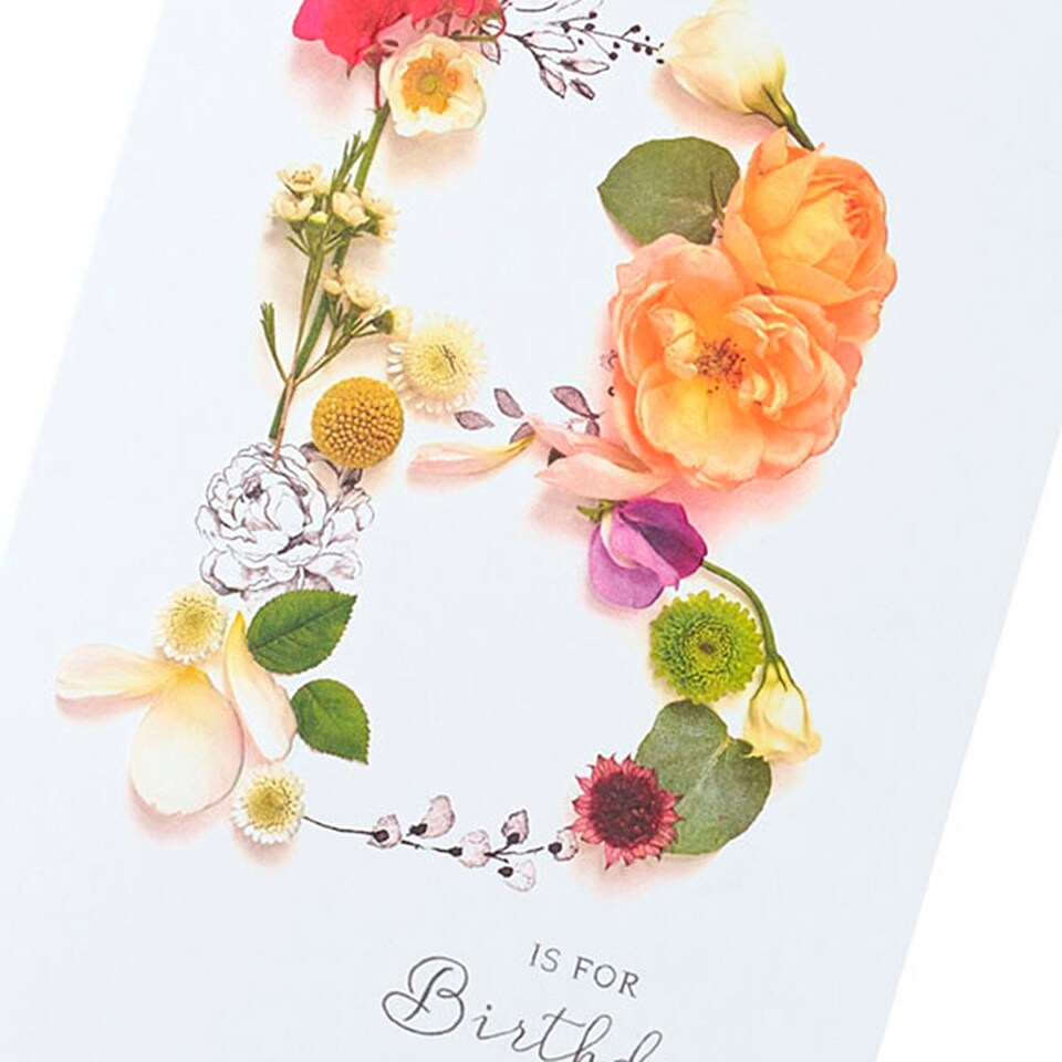image 1 of UK Greetings | Birthday Card for Her/Friend | Happy Birthday Gifts | Her, Girls, Women | Pretty B Design | With Envelope
