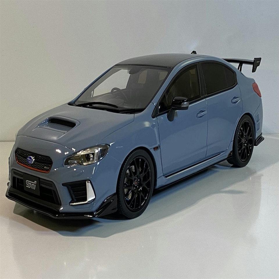 image 1 of Subaru STi S208 NBR Challenge Pack Carbon Rear Wing Grey 1:18 Kyosho
